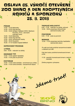 Den adoptivních rodičů a sponzorů, 65. výročí otevření Zoo Brno